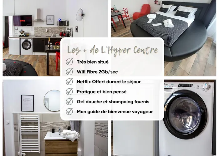 L\'Hyper Centre - Netflix & Wifi - Literie Haut De Gamme - Check-In 24H24 - Goodmarning