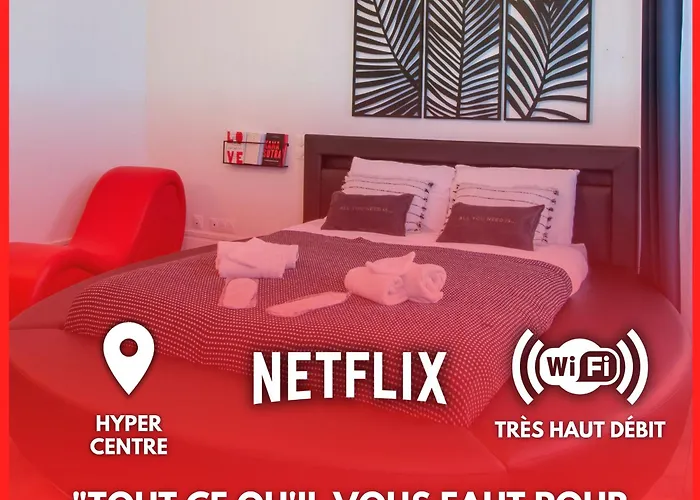 L\'Hyper Centre - Netflix & Wifi - Literie Haut De Gamme - Check-In 24H24 - Goodmarning