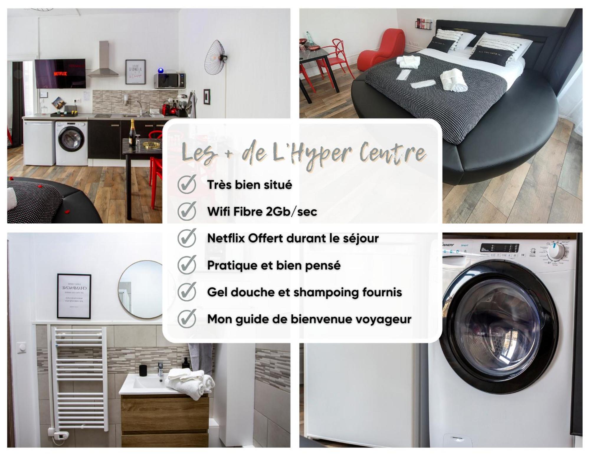L'hyper Centre - Netflix & Wifi - Literie De Gamme - Check-in 24h24 - Goodmarning Chalons-en-Champagne